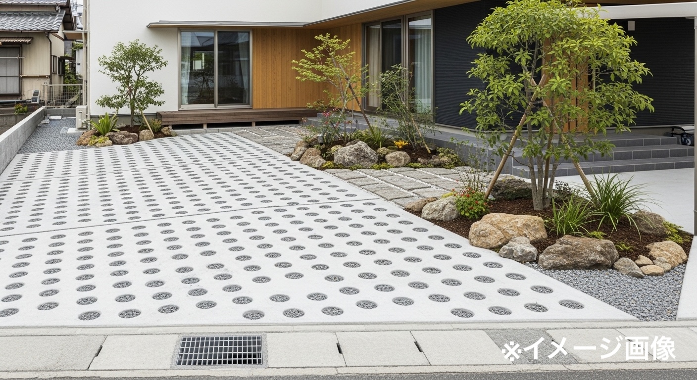 ドットコンとは？福島で導入が進む浸透性駐車場をわかりやすく解説のアイキャッチ